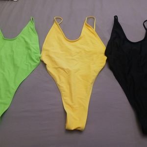 One piece thong swimsuits